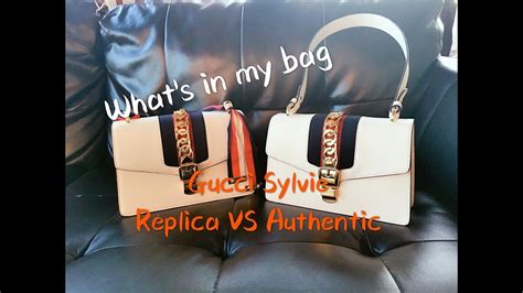 gucci sylvie bags replica vs authentic|is a Gucci bag real.